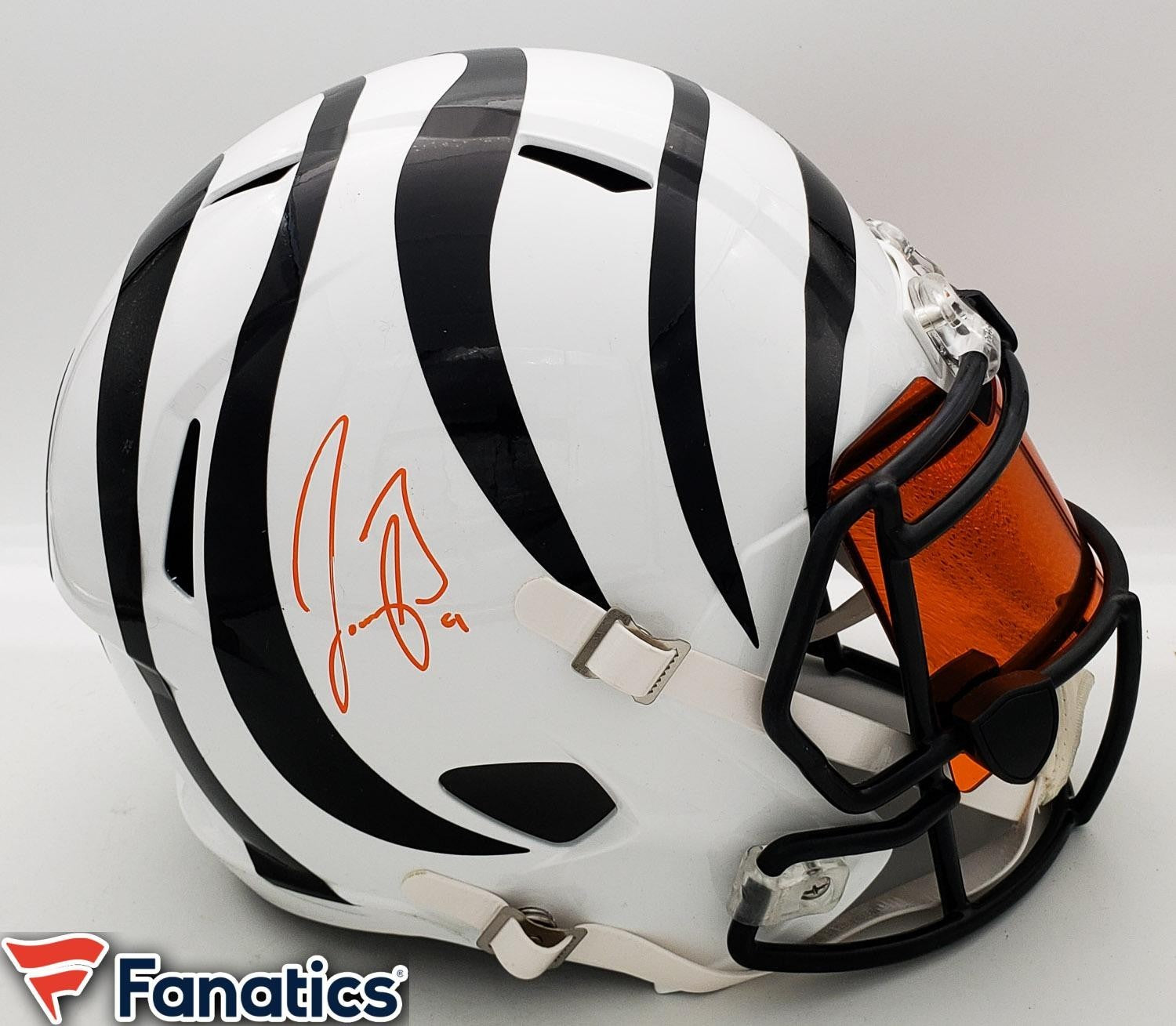 Joe Burrow Autographed Full-Size Cincinnati Bengals Speed Helmet w/ Visor – F