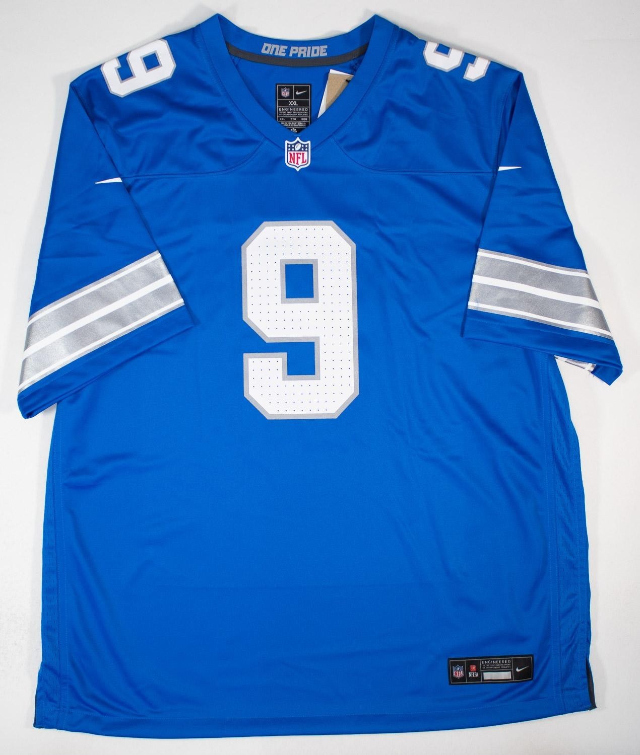Jameson Williams Signed Detroit Lions Nike Engineered NFL Replca Jersey - Becket