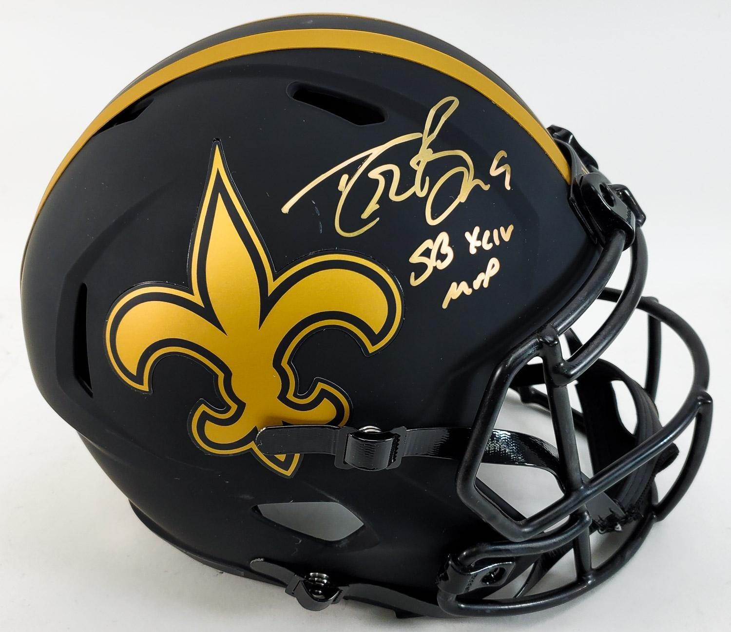 Drew Brees Autographed Full-Size New Orleans Saints Eclipse Alternate Speed Helm
