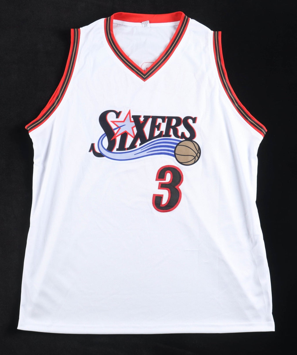 Allen Iverson Signed Philadelphia 76ers White Jersey – JSA Certified Autograph