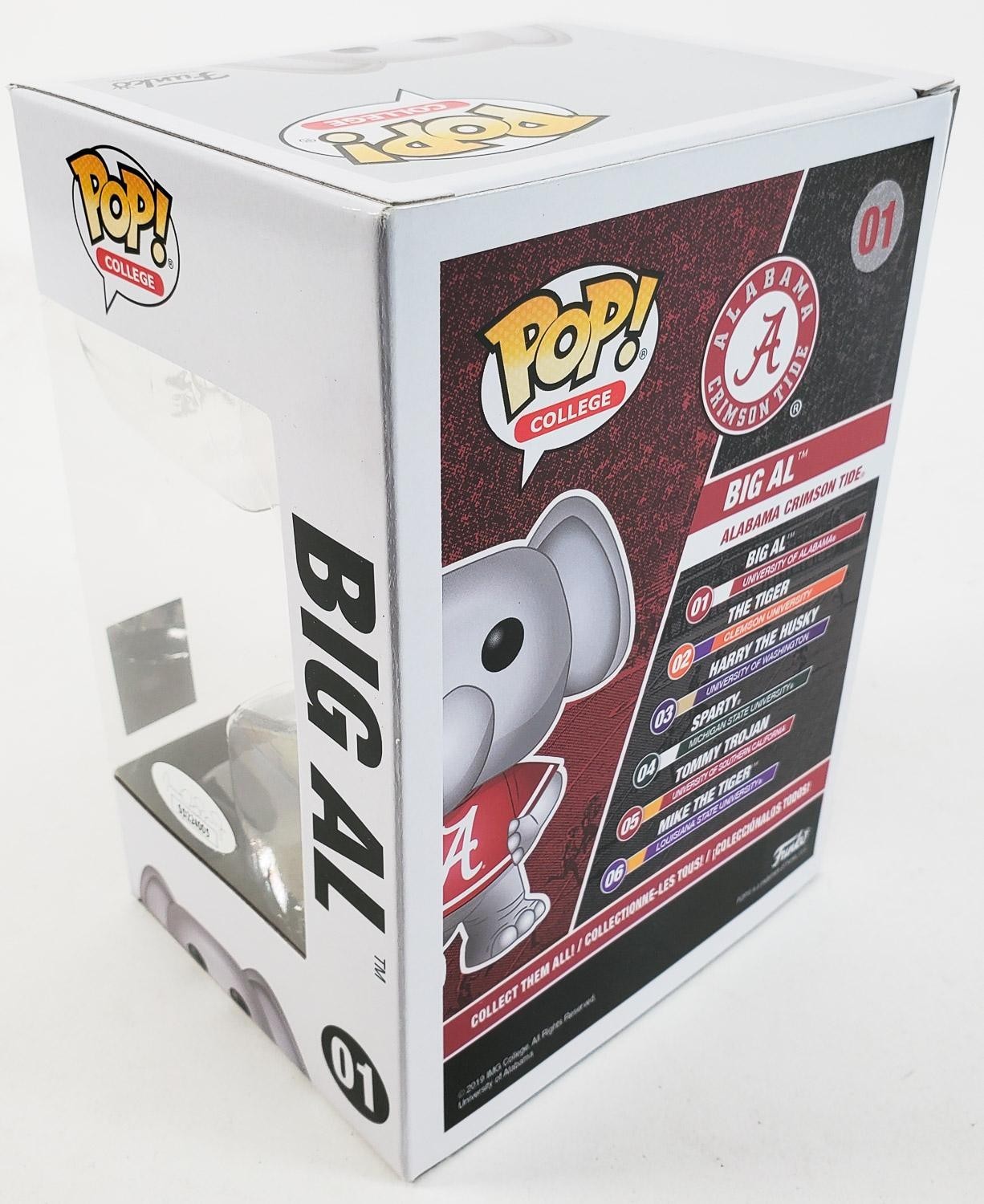 Jermaine Burton Autographed Alabama Big Al Funko Pop! Vinyl Figure #1 – Inscribe