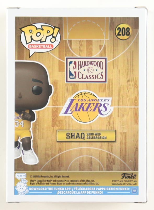 Shaquille O'Neal Signed "Lakers" #208 Shaq 2000 WCF Celebration Funko Pop!