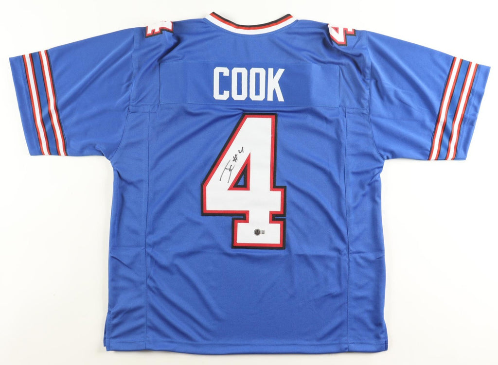 James Cook Signed Buffalo Bills Blue Jersey – Beckett Certified Autograph
