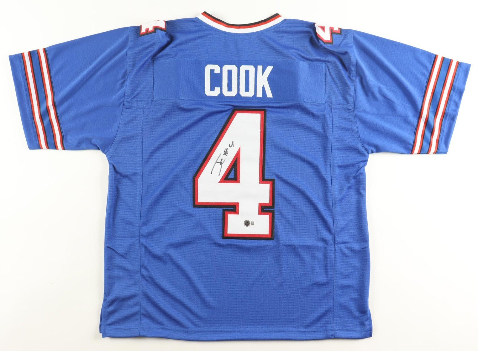 James Cook Signed Buffalo Bills Blue Jersey – Beckett Certified Autograph