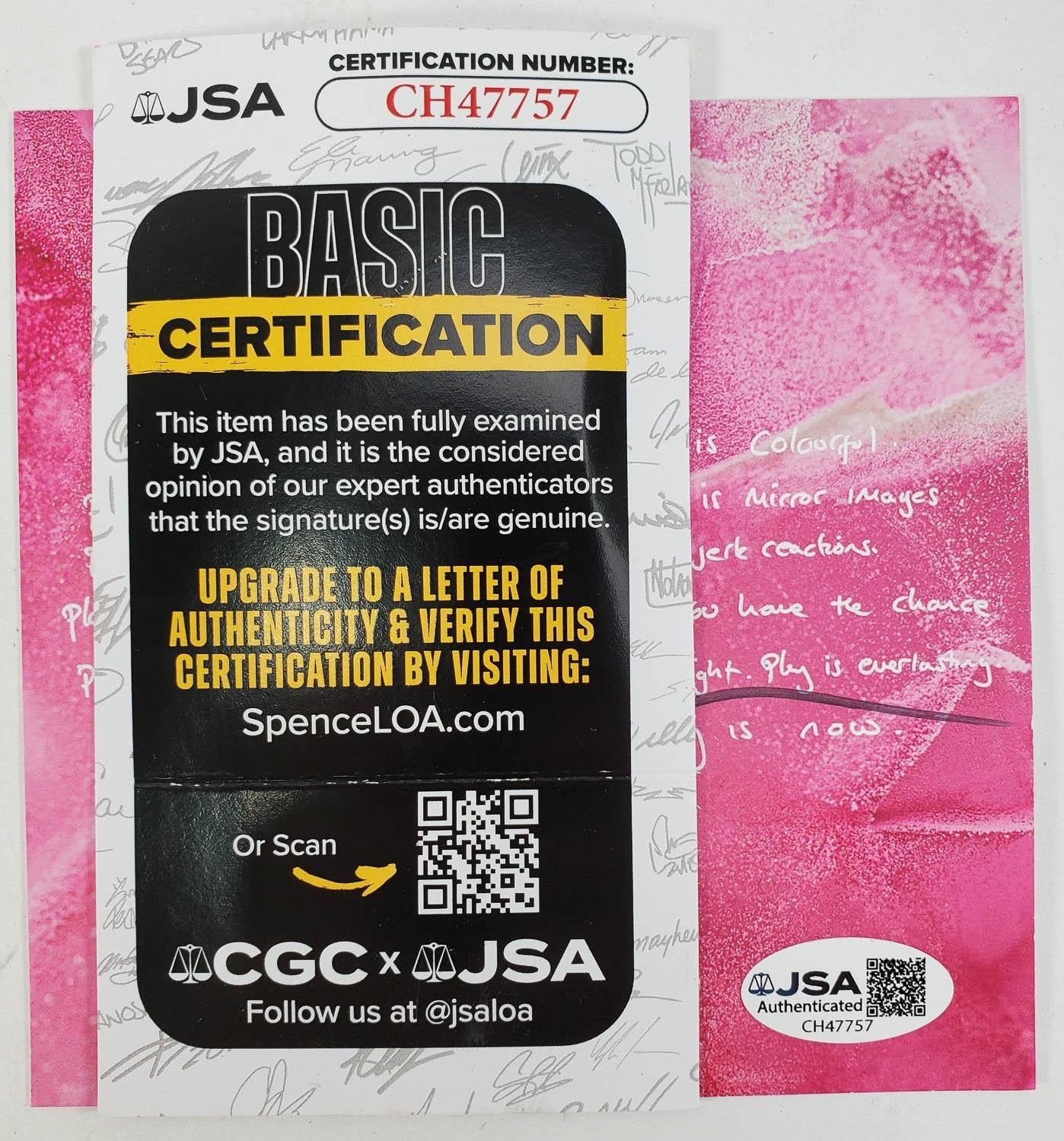 🎵 Ed Sheeran Autographed Play CD Insert – JSA Certified