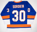 Ilya Sorokin Autographed New York Islanders Royal Blue Custom Jersey – JSA Certi