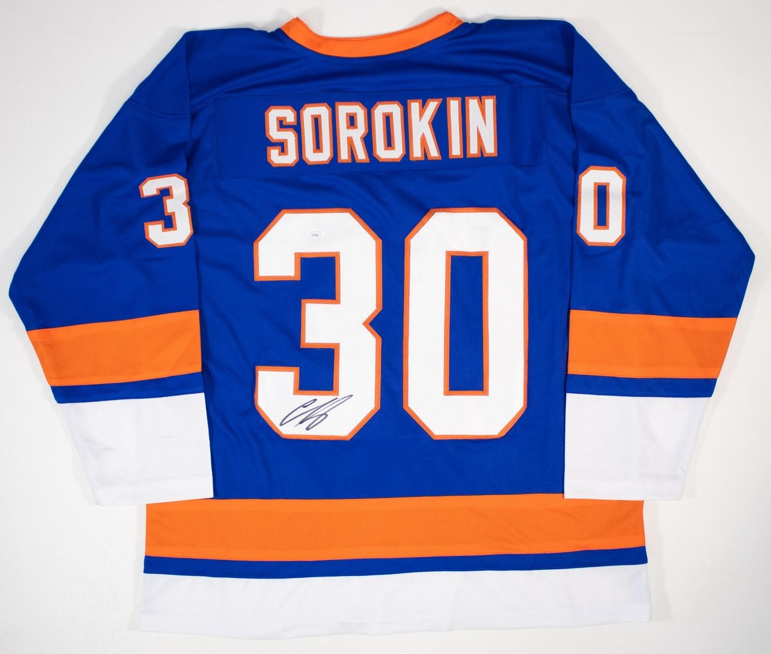 Ilya Sorokin Autographed New York Islanders Royal Blue Custom Jersey – JSA Certi
