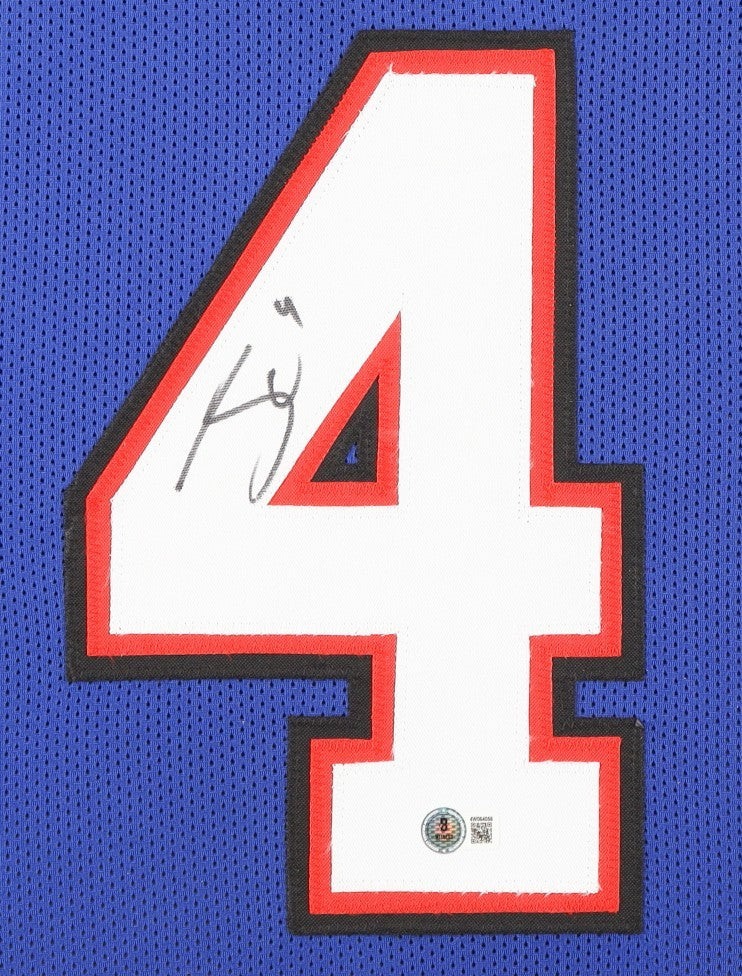 James Cook Signed Custom Framed Jersey Display – Beckett Certified