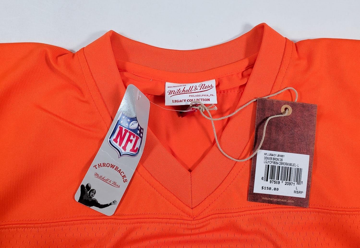 John Elway Signed Denver Broncos Mitchell & Ness Throwback 1990 Legacy Jers