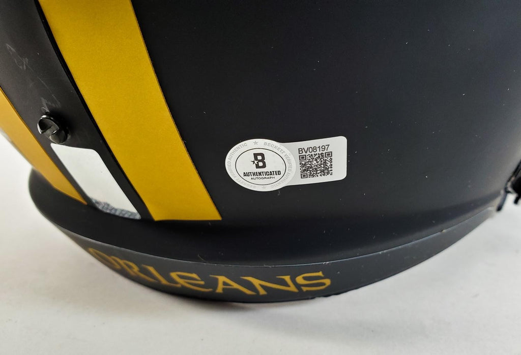 Drew Brees Autographed Full-Size New Orleans Saints Eclipse Alternate Speed Helm