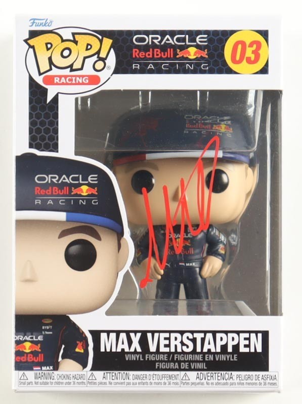 Max Verstappen Signed Oracle Red Bull Racing #03 Funko Pop! Vinyl Figure | PSA C