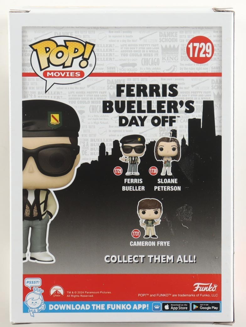 Matthew Broderick Sig Signed "Ferris Bueller's Day Off" #1729 Funko Pop! Beckett