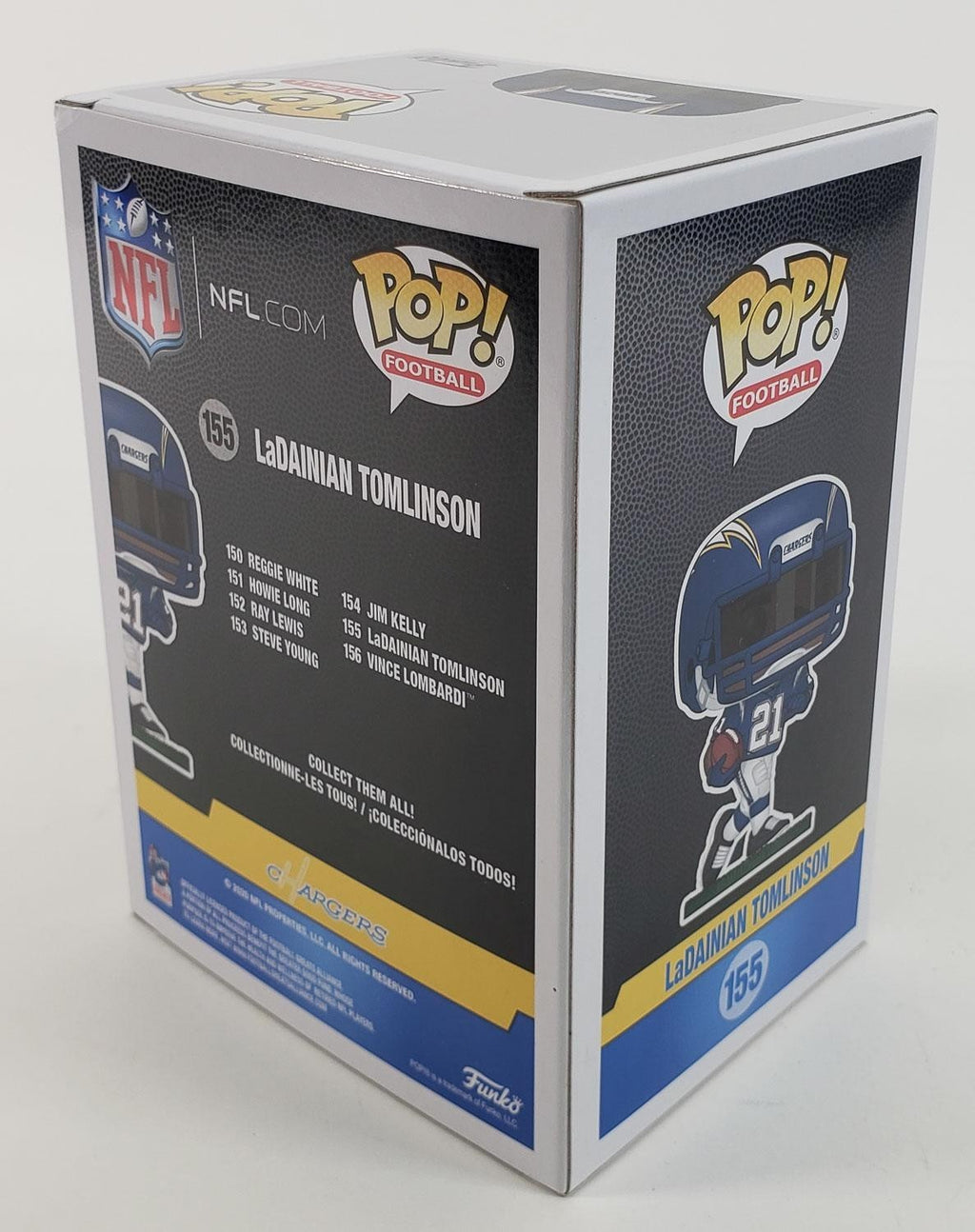 LaDainian Tomlinson Autographed San Diego Chargers Funko Pop! Vinyl Figure #155