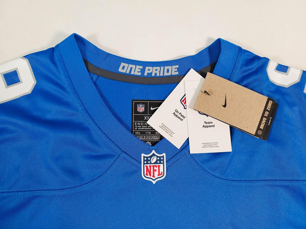 Jameson Williams Signed Detroit Lions Nike Engineered NFL Replca Jersey - Becket