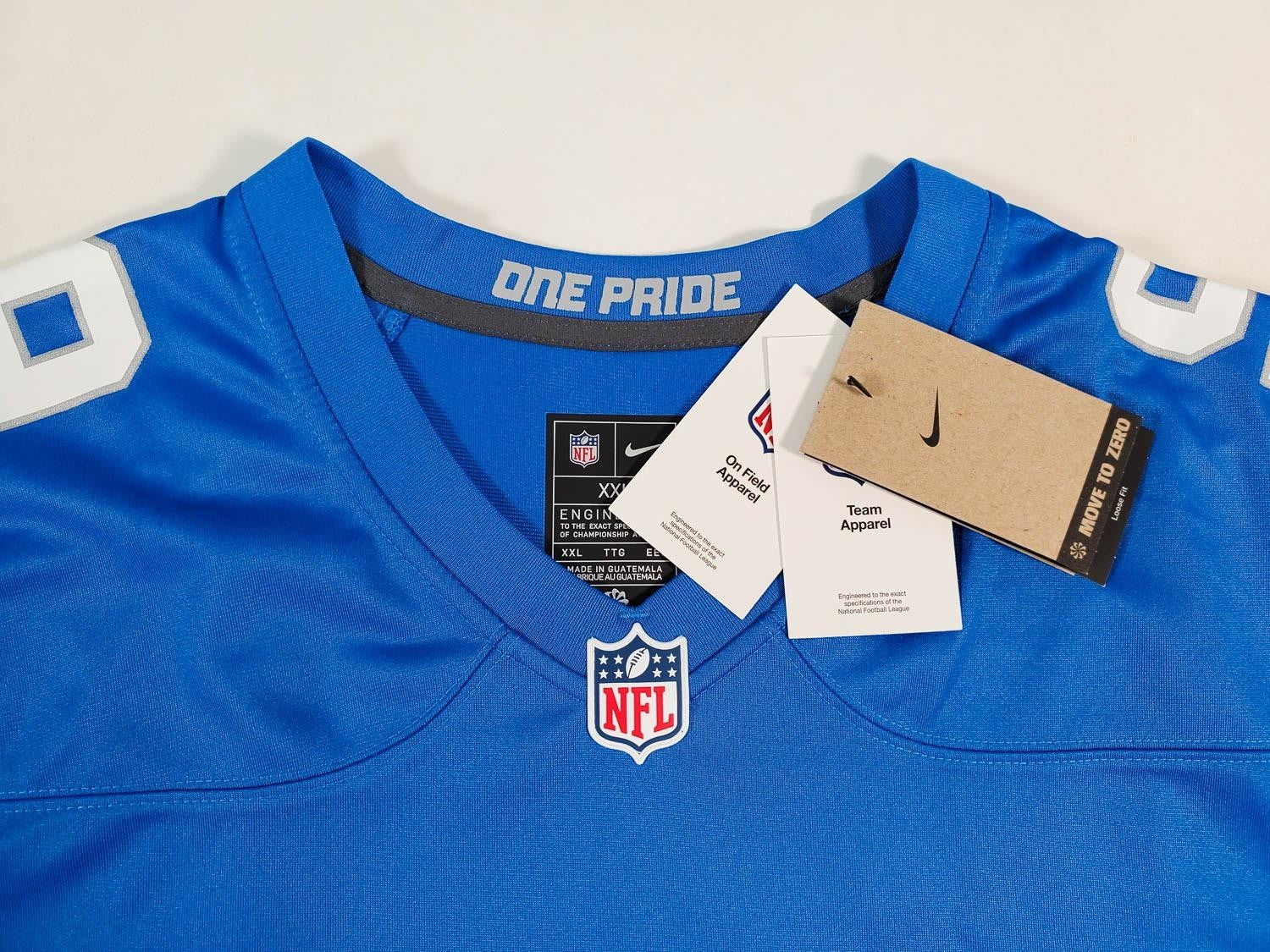 Jameson Williams Signed Detroit Lions Nike Engineered NFL Replca Jersey - Becket