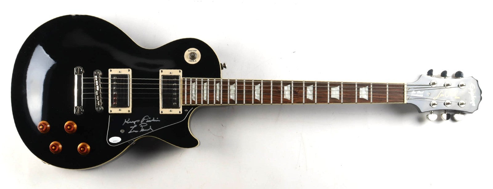 🎸 Les Paul Signed Epiphone Electric Guitar Inscribed “Keep Pickin” – JSA Certif
