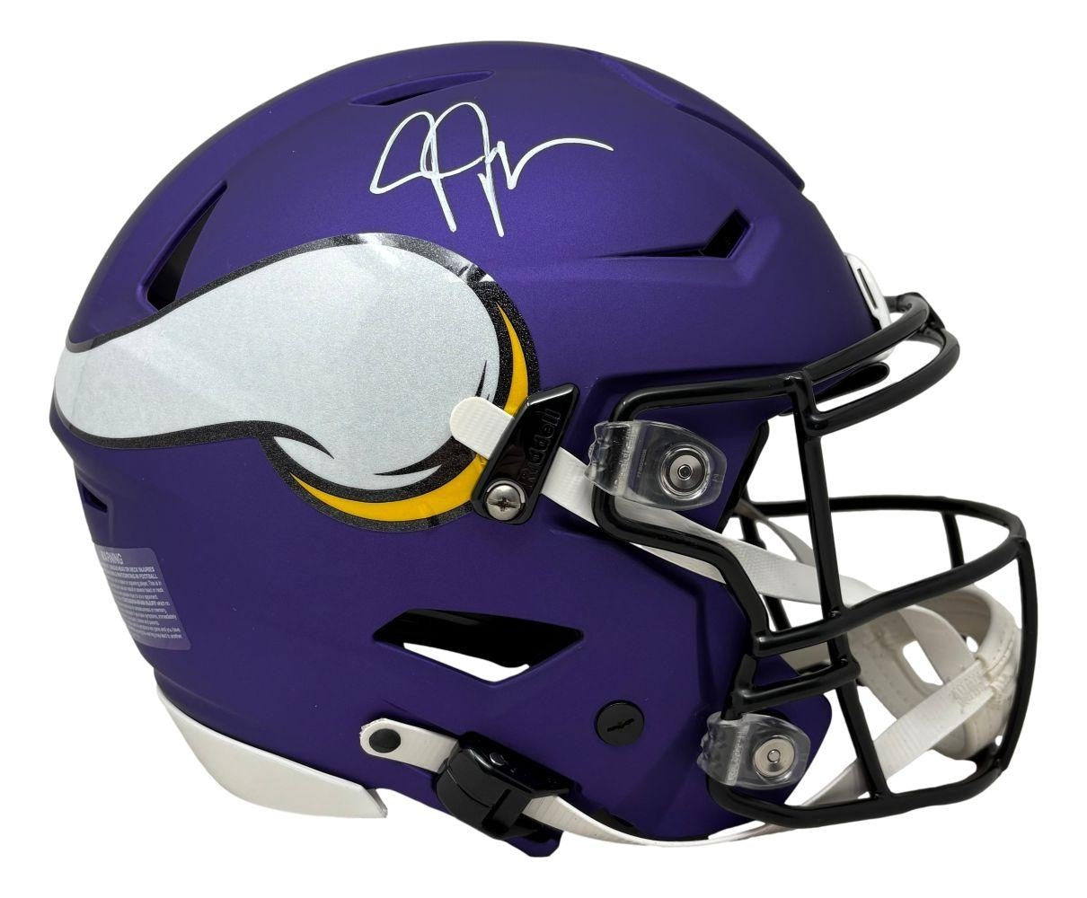 Justin Jefferson Autographed Full-Size Minnesota Vikings On-Field SpeedFlex Helm