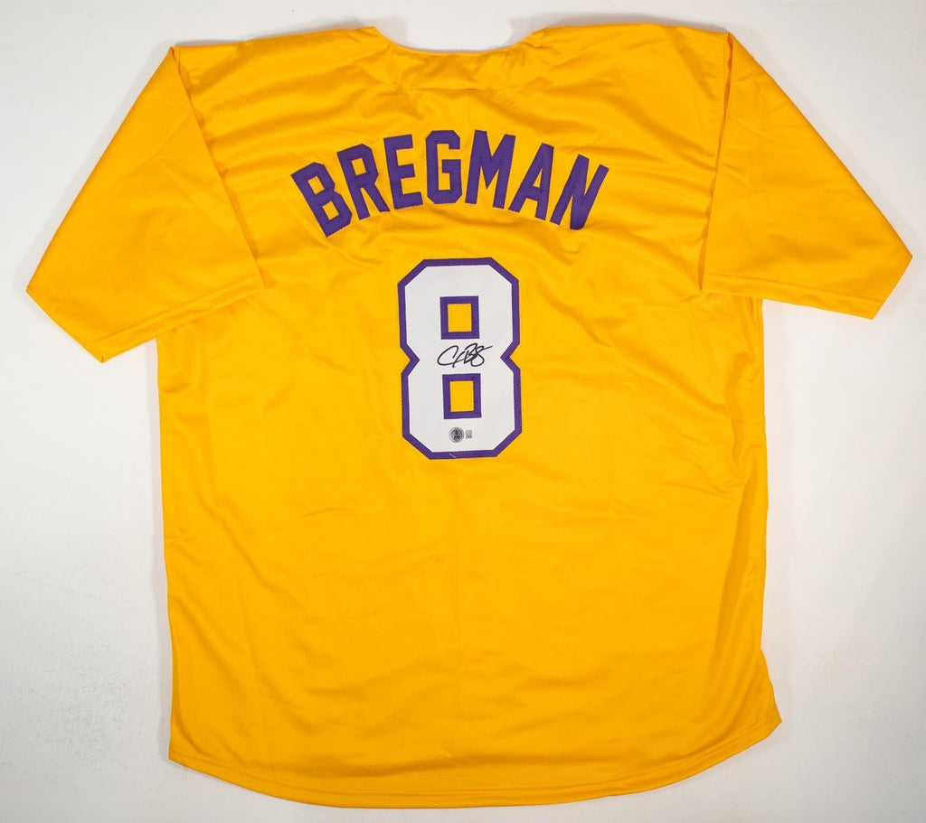 Alex Bregman Signed LSU Tigers Custom Jersey (Beckett Witness Certified)