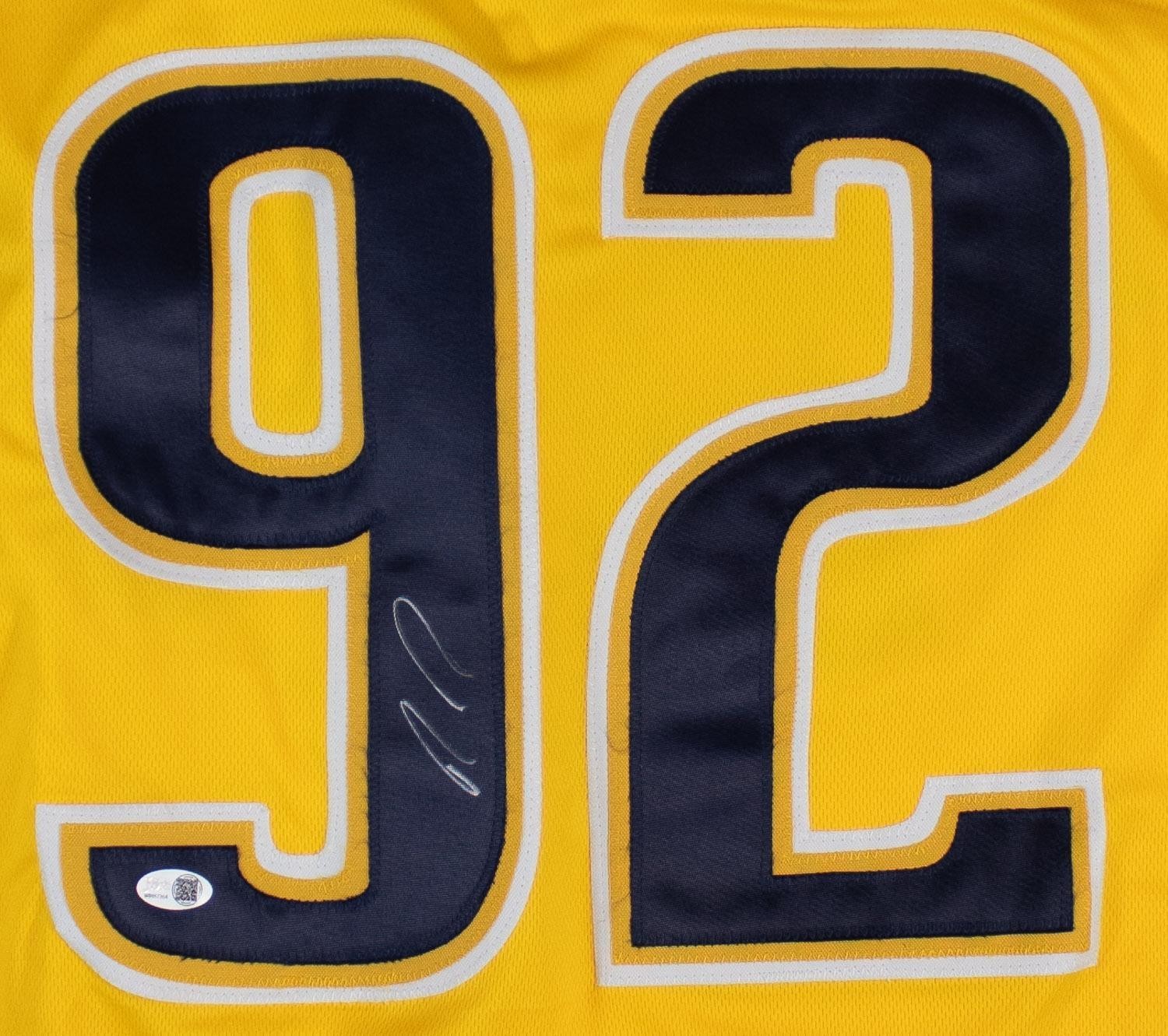 Ryan Johansen Autographed Nashville Predators Custom Jersey – JSA Witness Certif