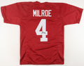 Jalen Milroe Signed Custom Jersey JSA COA Alabama Crimson Tide Autograph