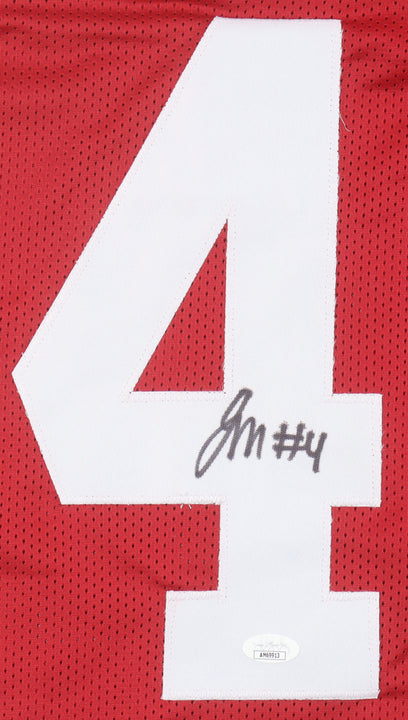 Jalen Milroe Signed Custom Jersey JSA COA Alabama Crimson Tide Autograph