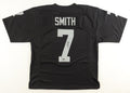 Geno Smith Signed Custom Jersey Beckett COA Las Vegas Raiders Black Autograph