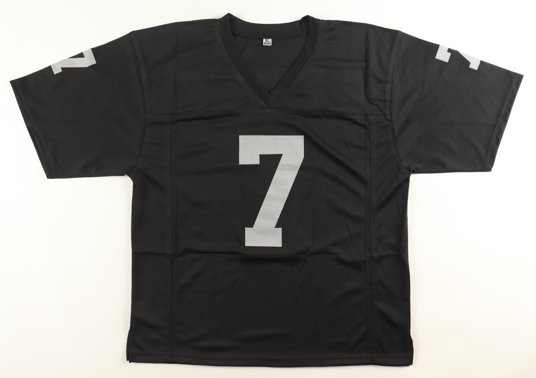 Geno Smith Signed Custom Jersey Beckett COA Las Vegas Raiders Black Autograph