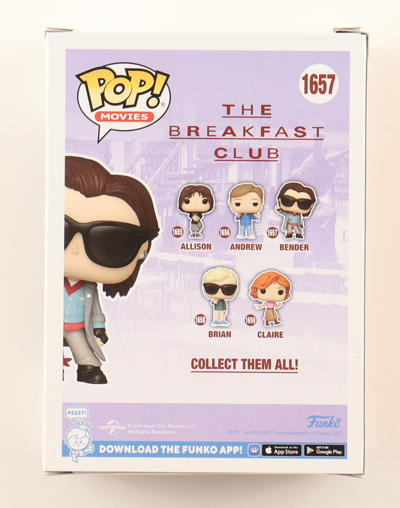 Judd Nelson Signed The Breakfast Club Bender #1657 Funko Pop Vinyl Figure JSA COA