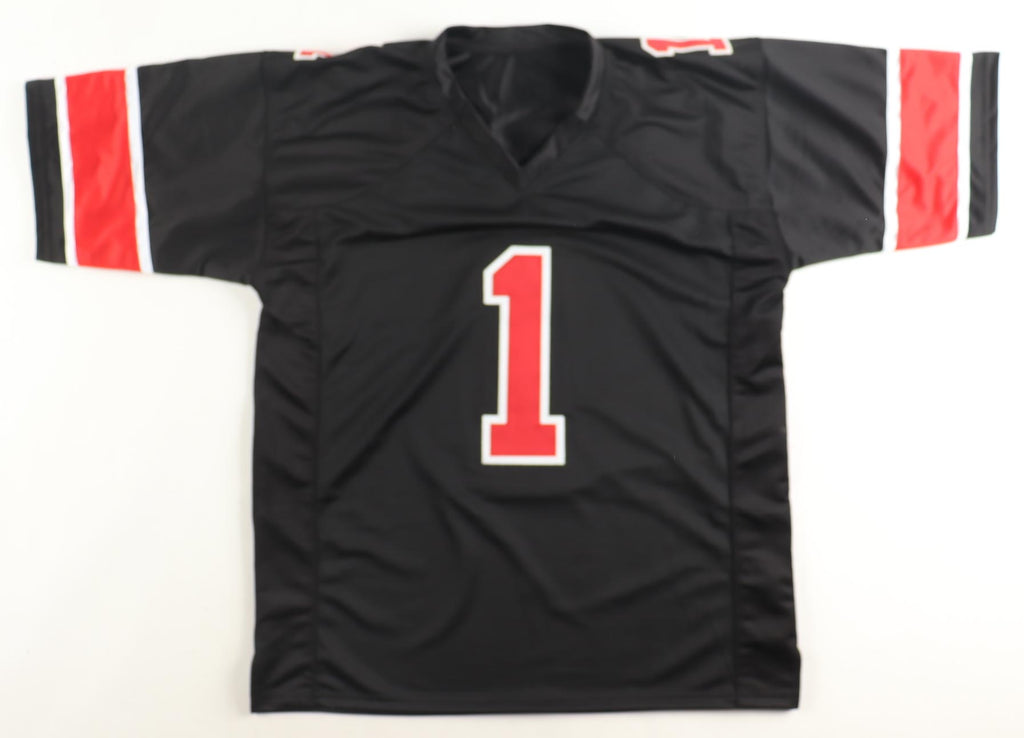 Justin Fields Signed Custom Black Alt Jersey Beckett COA Ohio State Buckeyes Autograph
