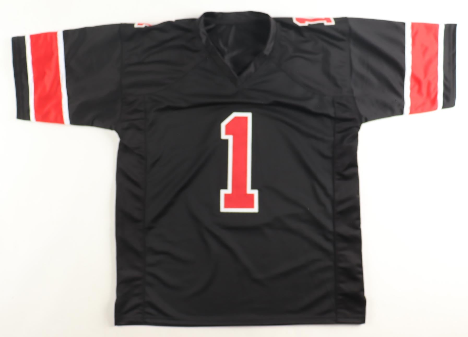 Justin Fields Signed Custom Black Alt Jersey Beckett COA Ohio State Buckeyes Autograph