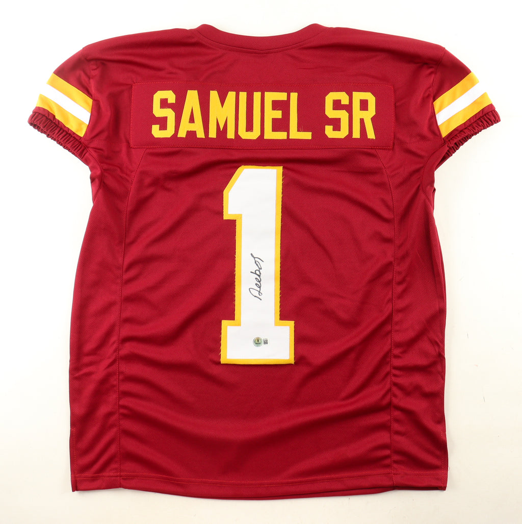 Deebo Samuel Sr. Signed Custom Jersey Beckett COA Washington Commanders Autograph
