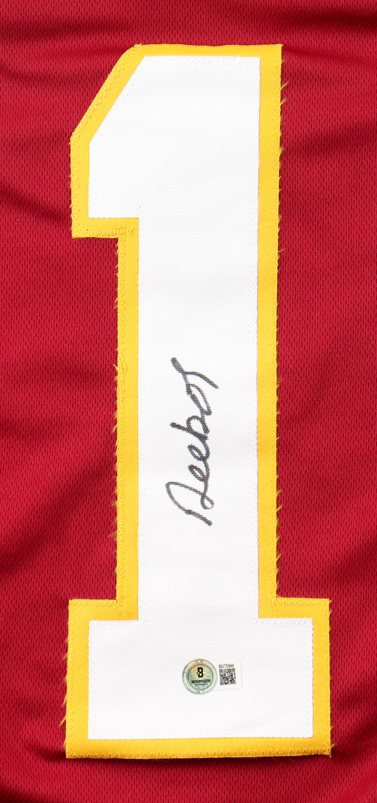 Deebo Samuel Sr. Signed Custom Jersey Beckett COA Washington Commanders Autograph