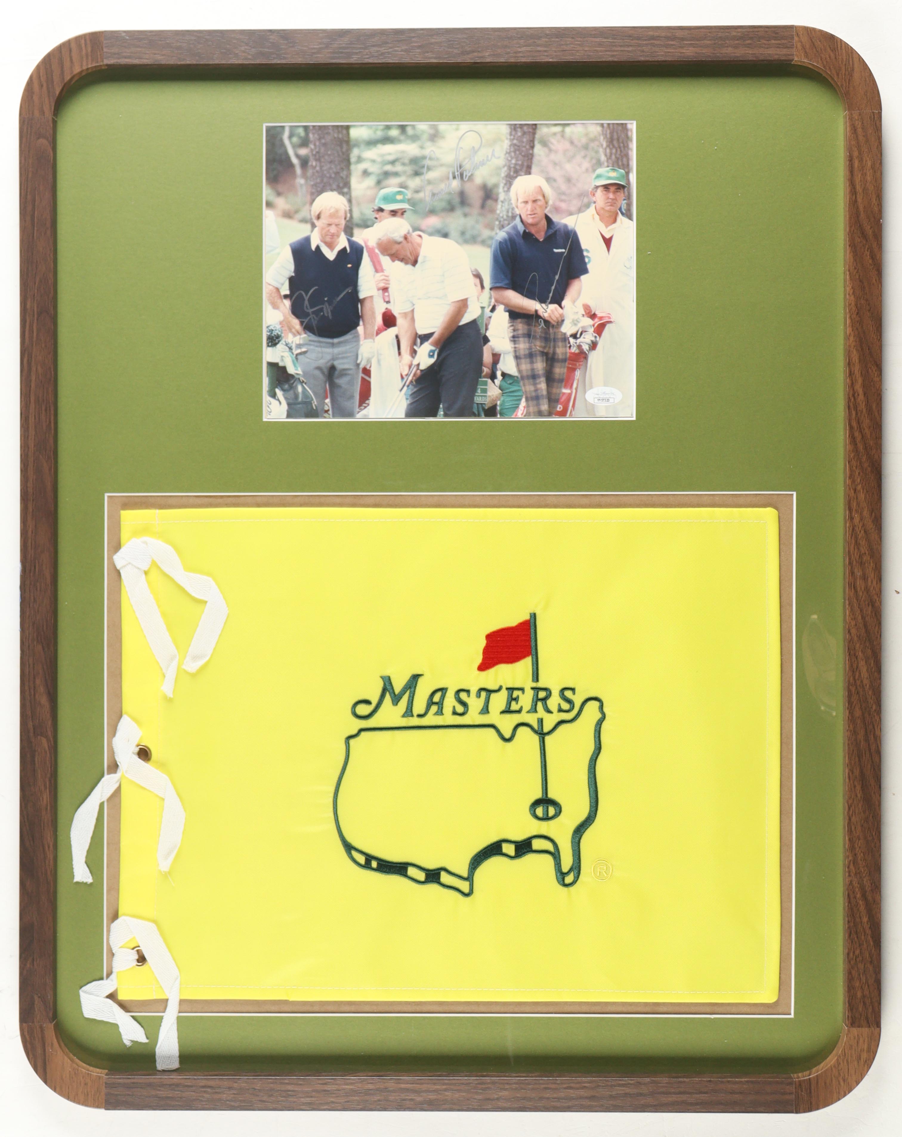 Arnold Palmer, Jack Nicklaus & Greg Norman Signed Custom Framed Photo Display - JSA COA