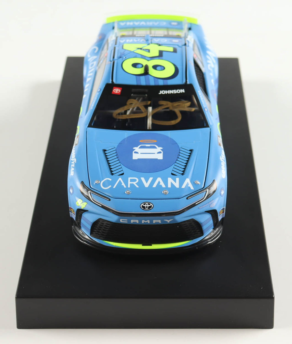 Jimmie Johnson Signed 2025 #84 Carvana 700th Start Camry 1:24 Diecast Car — Lionel COA
