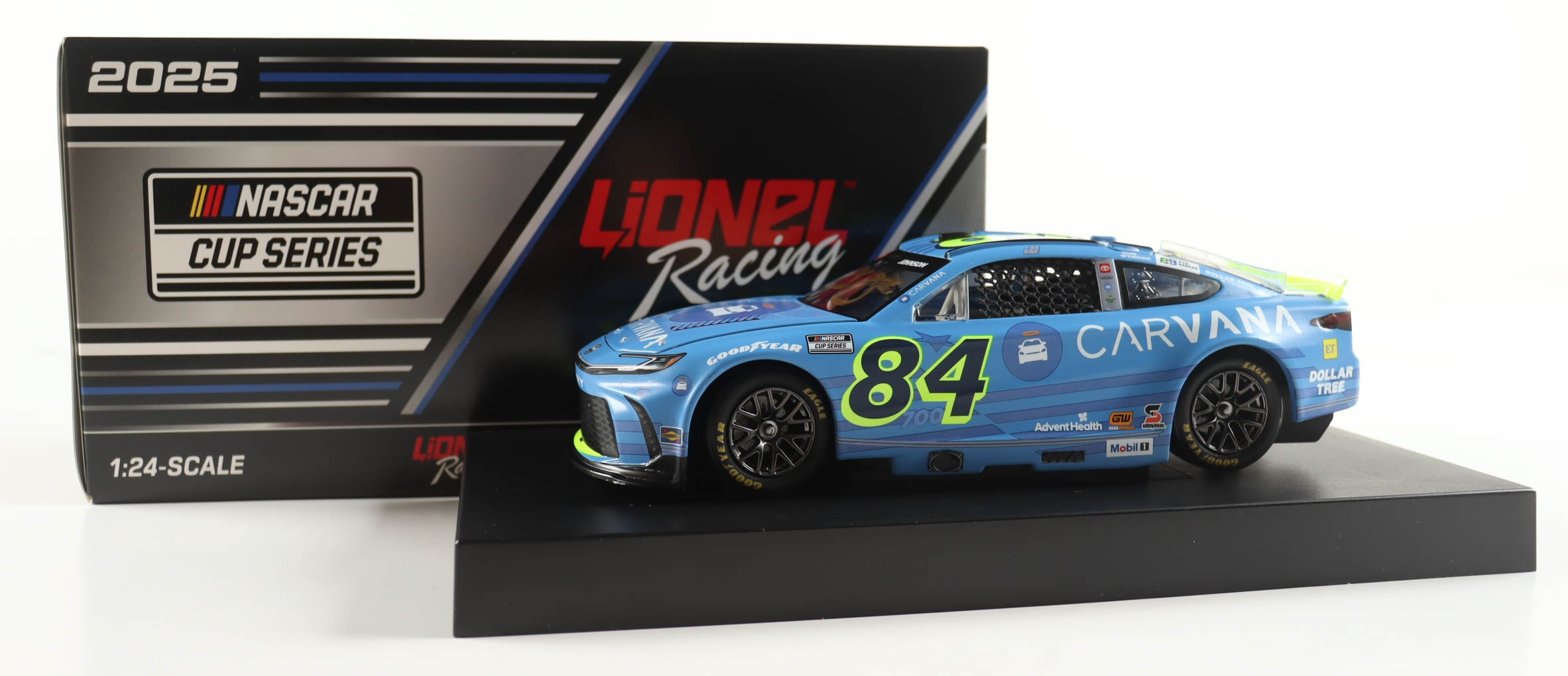 Jimmie Johnson Signed 2025 #84 Carvana 700th Start Camry 1:24 Diecast Car — Lionel COA