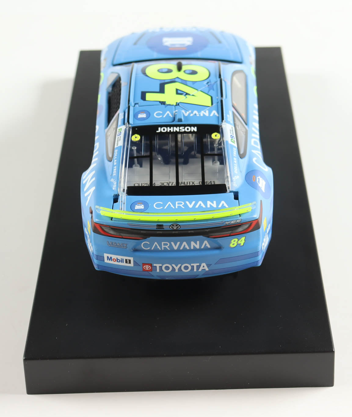 Jimmie Johnson Signed 2025 #84 Carvana 700th Start Camry 1:24 Diecast Car — Lionel COA