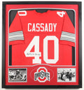 Howard "Hopalong" Cassady Signed Custom Framed Jersey Display - JSA COA