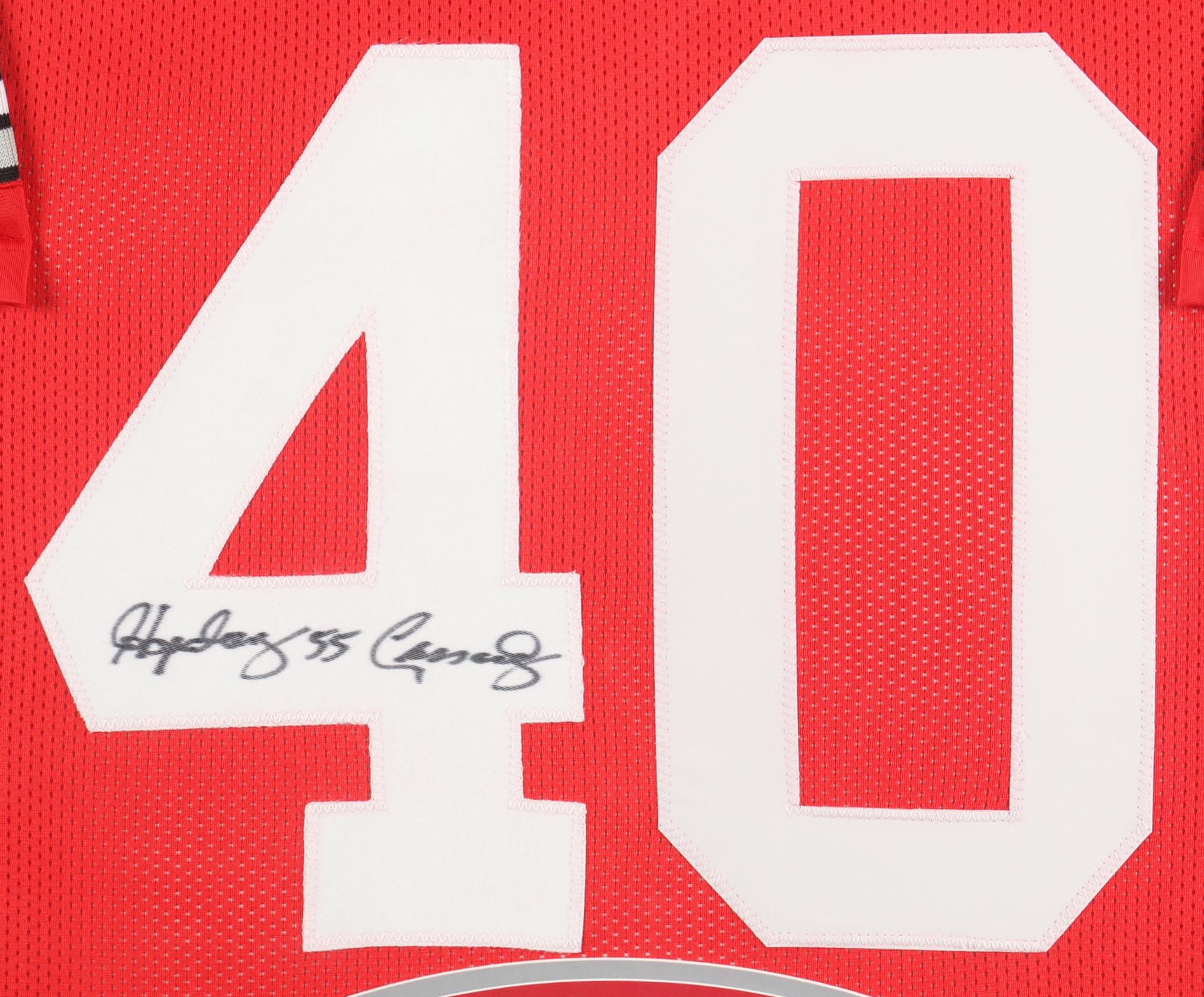 Howard "Hopalong" Cassady Signed Custom Framed Jersey Display - JSA COA