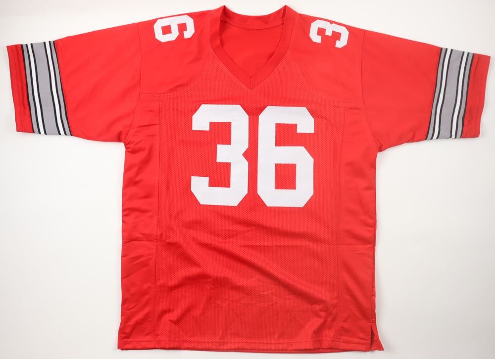 Chris Spielman Signed Ohio State Buckeyes Custom Jersey - JSA COA