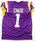 Ja'Marr Chase Signed LSU Tigers Jersey Beckett COA Autograph