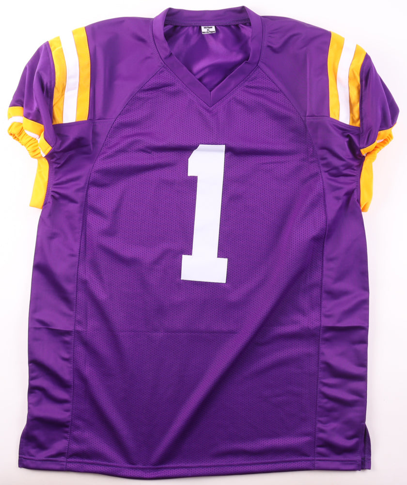 Ja'Marr Chase Signed LSU Tigers Jersey Beckett COA Autograph