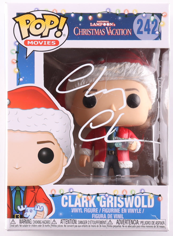 Chevy Chase Signed National Lampoon's Christmas Vacation #242 Clark Griswold Funko Pop — Beckett COA