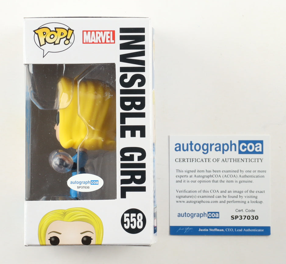 Jessica Alba Signed Fantastic Four Invisible Girl #558 Funko Pop Vinyl Figure ACOA COA