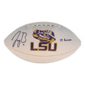 Joe Burrow Signed LSU Tigers Logo Football Inscribed 19 Heisman Fanatics Hologram COA