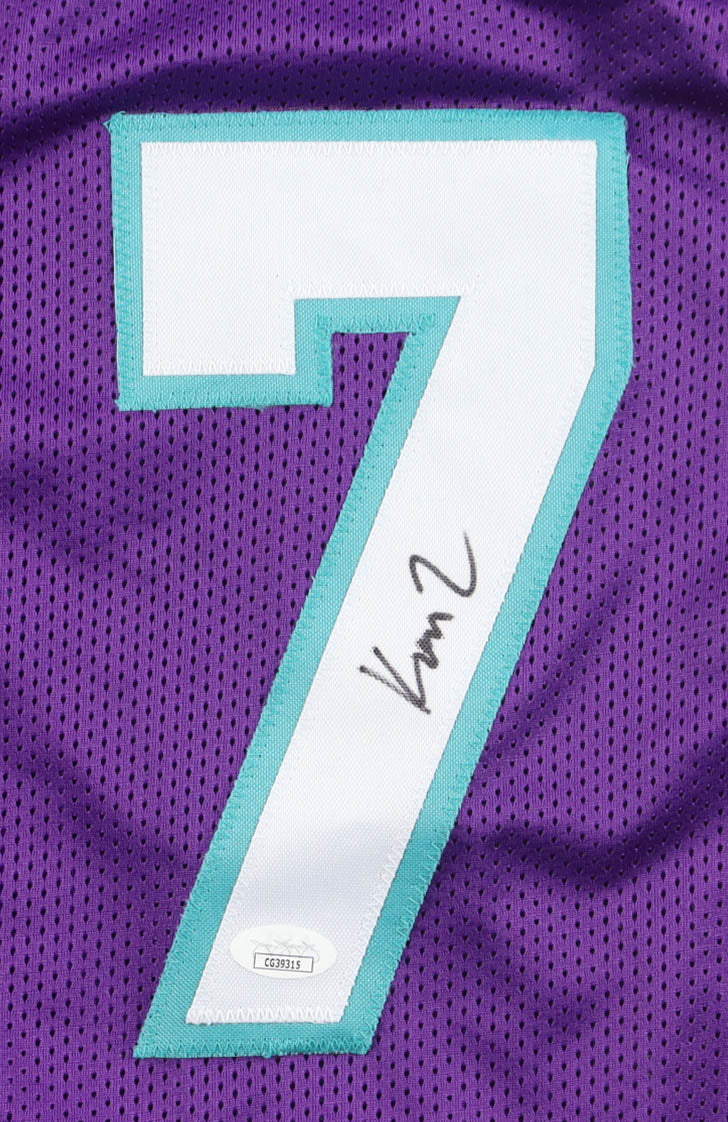 Kon Knueppel Signed Charlotte Hornets #7 Purple Jersey JSA COA Autographed NBA
