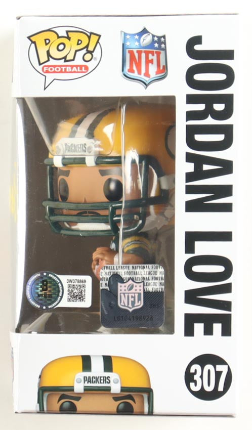 Jordan Love Signed Packers #307 Funko Pop! Figure (Beckett Authenticated)
